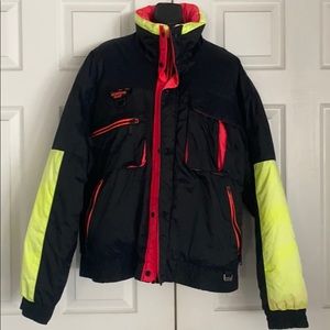 Vintage Moutain Goat Neon Ski Jacket size Large